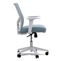Office Chairs | Alera ALEWS42B77 17.32 in. to 21.1 in. Seat Height Mesh Back Task Chair Supports Up to 275 lb - Seafoam Blue Seat/Back image number 2