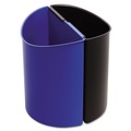 Customer Appreciation Sale! Save up to $60 on Select Tools | Safco 9927BB 3 Gallon Plastic Desk-Side Recycling Receptacle - Black/Blue image number 0
