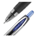 Pens | uni-ball 1736098 Signo 207 Medium 0.7 millimeter Retractable Needle Point Gel Pen - Blue Ink/Clear/Black/Blue Barrel (1-Dozen) image number 4