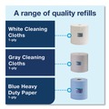 Paper Towels and Napkins | Tork 530105 12.6 in. x 912.2 ft. 1-Ply Heavy-Duty Cleaning Cloth - White (1-Roll) image number 3