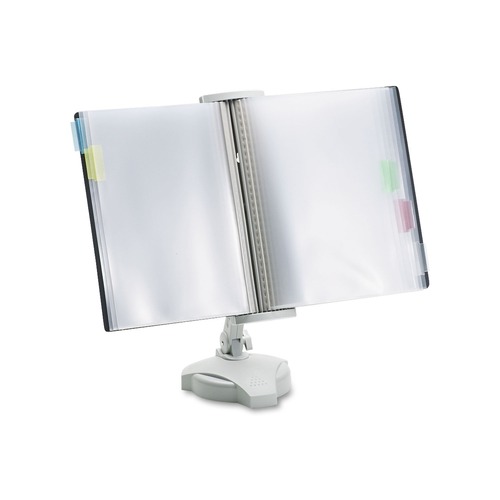 Office Jansan | Fellowes Mfg Co. 22300 Letter Size 10-Pockets Plastic Reference Rack - Platinum image number 0