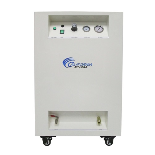 Portable Air Compressors | California Air Tools CAT-8010SPC 1 HP 8 Gallon Ultra Quiet and Oil-Free Dolly Air Compressor with Sound Proof Cabinet image number 0