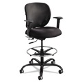  | Safco 3394BL Vue Heavy-Duty Extended Height Stool Fabric Seat Nylon Mesh Back - Black image number 1