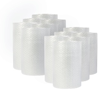 Universal 12 in. x 30 ft. 0.31 in. Thick Bubble Packaging Perforated Every 12 in. - Clear (12/Carton)