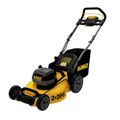 Push Mowers | Dewalt DCMW220X2 20V MAX Brushless Lithium-Ion Walk Behind 3-in-1 20 in. Cordless Push Lawn Mower (9 Ah) image number 0