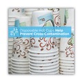 Office Jansan | Dixie 5342COMBO600 PerfecTouch 12 oz. Paper Hot Cups and Lids Combo - Multicolor (50/Pack) image number 4