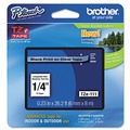 Bulk Savings Pricing 2 | Brother P-Touch TZE111 0.23 in. x 26.2 ft. TZe Standard Adhesive Laminated Labeling Tape - Black on Clear image number 1
