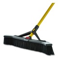 Brooms | Rubbermaid Commercial 2018728 36 in. Polypropylene Bristles Maximizer Push-to-Center Broom - Yellow/Black image number 3