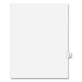 Office Jansan | Avery 01419 11 in. x 8.5 in. 26-Tab S Avery Style Preprinted Legal Exhibit Side Tab Index Dividers - White (25/Pack) image number 0