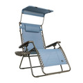 Outdoor Living | Bliss Hammock GFC-436WDB 360 lbs. Capacity 30 in. Zero Gravity Chair with Adjustable Sun-Shade - X-Large, Denim Blue image number 0