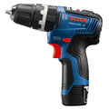 Factory Reconditioned Bosch GSB12V-300B22-RT 12V Max Brushless Lithium-Ion 3/8 in. Cordless Hammer Drill Driver Kit with 2 Batteries (2 Ah) image number 3