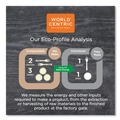 Cleaning & Janitorial Supplies | World Centric TWPAMF 9 in. x 9 in. 1-Ply 100% PCW Recycled Paper Towels - Natural (4000/Carton) image number 4