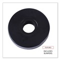 Office Jansan | Alera ALESW590004 5 in. Wheel Grip Ring Stem Optional Casters for Wire Shelving - Black (4/Set) image number 4