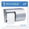 Paper Towels and Napkins | Scott 09606 7 1/10 in. x 10 1/10 in. x 6 2/5 in. Pro Coreless SRB Stainless Steel Tissue Dispenser image number 1