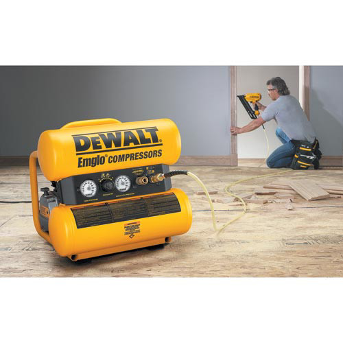 Factory Reconditioned Dewalt 1.1 HP 4 Gallon Oil-Lube Twin Stack