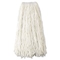 Mops | Rubbermaid Commercial FGV41800WH00 12-Piece 24 oz. Economy Cut-End Rayon Mop Head with 1 in. Band (White) image number 1