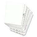 Mothers Day Sale! Save an Extra 10% off your order | Avery 01056 11 in.x 8.5 in. 10-Tab Avery Style 56 Preprinted Legal Exhibit Side Tab Index Dividers - White (25/Pack) image number 1