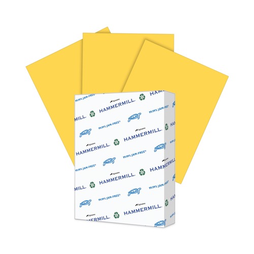 Office Jansan | Hammermill 10316-8 Colors 20 lbs. 8.5 in. x 11 in. Print Paper - Goldenrod (500/Ream) image number 0