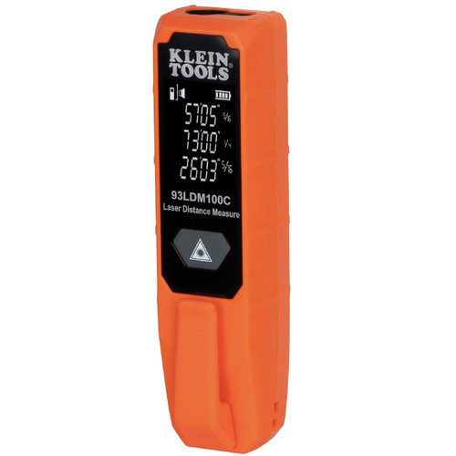 Laser Distance Measurers | Klein Tools 93LDM100C 100 ft. Compact Laser Distance Measure image number 0