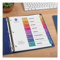 Office Jansan | Avery 11168 11 x 8.5 Customizable TOC Ready Uncollated Index Multicolor 8-Tab Dividers - White (24/Box) image number 2