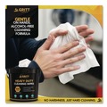 Cleaning Cloths | Gritt Commercial GRI6300 Heavy-Duty Cleaning Wipes, 10 x 12, Citrus, White, 300/Bucket image number 4