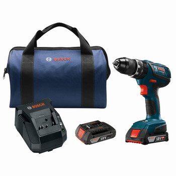 Factory Reconditioned Bosch HDS181A-02-RT 18V Lithium-Ion 1/2 in. Cordless Hammer Drill Driver Kit (2 Ah)