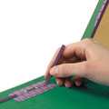 Office Jansan | Smead 19097 Pressboard Eight-Section Top Tab Classification Folders - Legal, Green (10/Box) image number 6