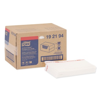 Tork 13 in. x 21 in. Foodservice Cloth - White (50/Carton)