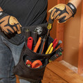 Tool Belts | Klein Tools 5701 PowerLine Series 11 in. x 6 in. x 12 in. 8 Pocket Tool Pouch - Black image number 3