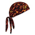 Cooling Gear | Ergodyne 12485 Chill-Its 6615 One Size Fits Most High-Performance Bandana Doo Rag with Terry Cloth Sweatband - Flames image number 0
