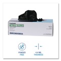Disposable Gloves | Boardwalk 396XSBXA 396 Series 9.5 in. Long 4.4 mil. Thick Powder-Free Disposable General-Purpose Nitrile Gloves - X-Small Black (100/Box) image number 5