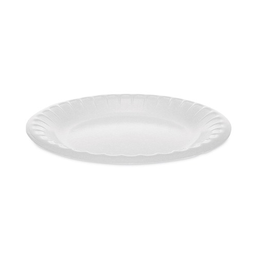 Bowls and Plates | Pactiv Corp. 0TK100060000 Plate 6 in. diameter Placesetter Deluxe Laminated Foam Dinnerware - White (1000/Carton) image number 0