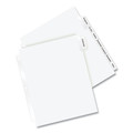 Office Jansan | Avery 11223 11.13 x 9.25 Insertable Big Tab Dividers - White/Clear Tabs (8-Pieces/Set) image number 1