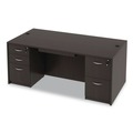  | Alera ALEVA217236ES 71 in. x 35.5 in. x 29.63 in. Valencia Series Straight Front Desk Shell - Espresso image number 6