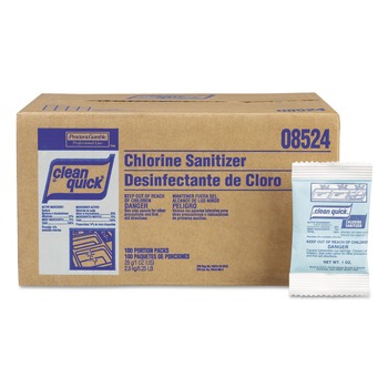PRODUCTS | Clean Quick 02584 1 oz. Packet Powdered Chlorine-Based Sanitizer (100/Carton)