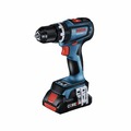 Hammer Drills | Factory Reconditioned Bosch GSB18V-800CB14-RT 18V Brushless Lithium-Ion 1/2 in. Cordless Connected-Ready Hammer Drill Driver Kit (4 Ah) image number 1