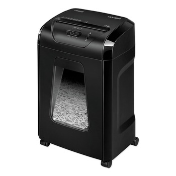 Universal 14 Manual Sheet Capacity Medium-Duty Cross-Cut Shredder - Black
