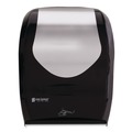 Paper Towel Holders | San Jamar T1470BKSS 16.5 in. x 9.75 in. x 12 in. Smart System with iQ Sensor Towel Dispenser - Black/Silver image number 0
