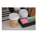 Office Jansan | Eco-Products EP-HL8-WR EcoLid 25 Percent Recycled Content Plastic Hot Cup Lid Fits 8 oz. Hot Cups - White (1000/Carton) image number 3