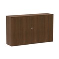  | Alera VA286015WA 58.88 in. x 15 in. x 35.38 in. Valencia Series 4-Compartment Hutch with Doors - Modern Walnut image number 3