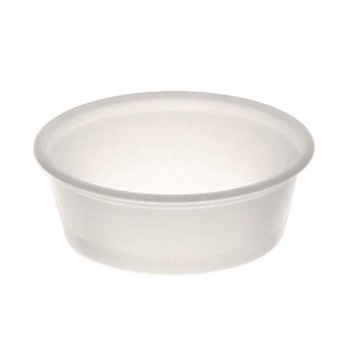 Pactiv Corp. SPP150 1.5 oz Plastic Portion Cup - Translucent (2500/Carton)