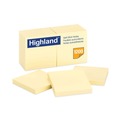 Office Jansan | Highland 6549 3 in. x 3 in. Self-Stick Notes - Yellow (12 Pads/Pack) image number 0