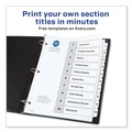  | Avery 11134 Ready Index 11 in. x 8.5 in. 10-Tab Customizable TOC 1 to 10 Tab Dividers - Black/White (1-Set) image number 4