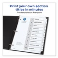 Mothers Day Sale! Save an Extra 10% off your order | Avery 11134 Ready Index 11 in. x 8.5 in. 10-Tab Customizable TOC 1 to 10 Tab Dividers - Black/White (1-Set) image number 4