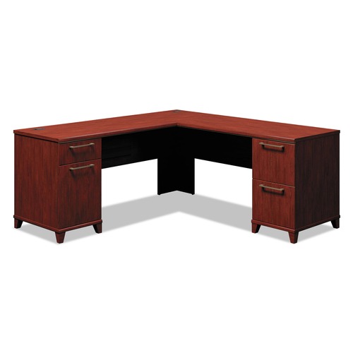 Office Furniture Accessories | Bush 2910ACSA2-03 70.13 in. X 70.13 in. X 29.75 in. Enterprise Collection L-Desk Surface - Harvest Cherry image number 0