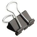 Universal UNV10199VP Mini Binder Clips in Zip-Seal Bag - Black/Silver (144/Pack) image number 6