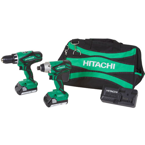  | Hitachi KC18DGL 18V Li-Ion Impact and Drill Driver Combo Kit image number 0
