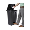 Trash & Waste Bins | Safco 9923BL 23 Gallon Large Capacity Plastic Step-On Receptacle - Black image number 1