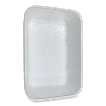 GEN 12 in. x 8.7 in. x 2.45 in. No. 20K Foam Meat Trays - White (125/Carton)