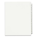 Office Jansan | Avery 01331 11 in. x 8.5 in. 25-Tab 26 to 50 Avery Style Preprinted Legal Exhibit Side Tab Index Dividers - White (1-Set) image number 0
